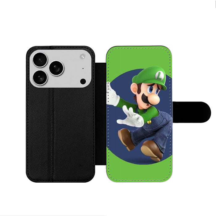 Luigi Super Mario Bros iPhone 17 Wallet Case