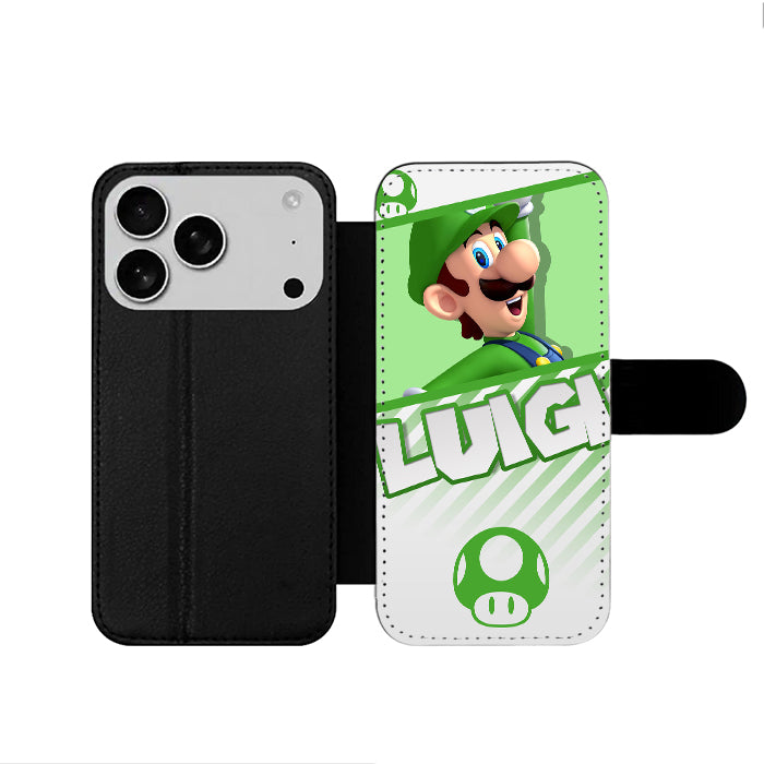 Luigi Super Mario iPhone 17 Wallet Case
