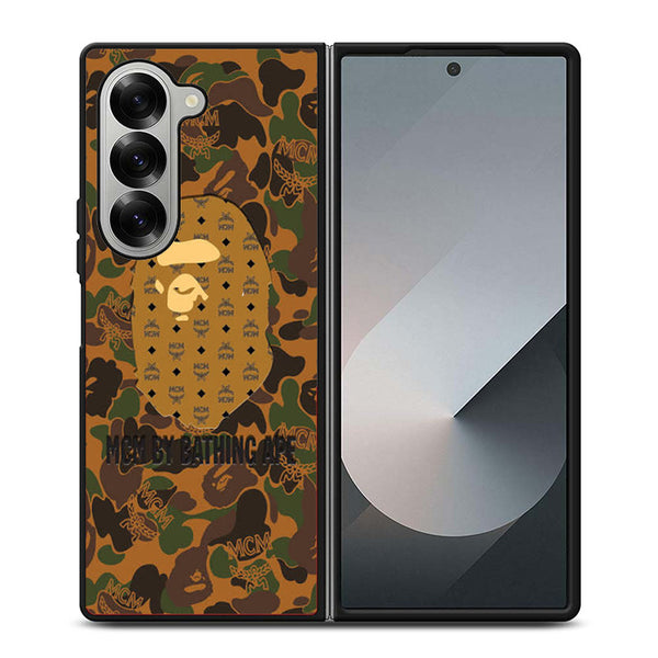 Mcm Bathing Ape Samsung Z Fold Case