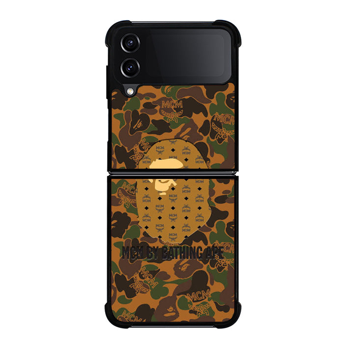 Mcm Bathing Ape Samsung Z Flip 4 Case