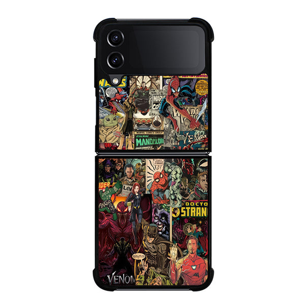 Marvel Superheroes Comic Samsung Z Flip Case