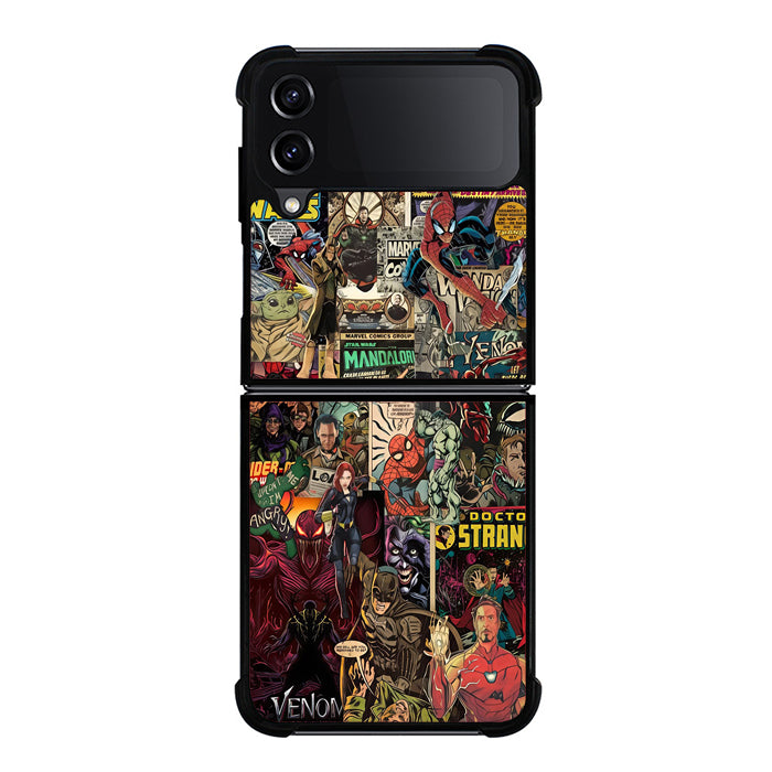 Marvel Superheroes Comic Samsung Z Flip 4 Case