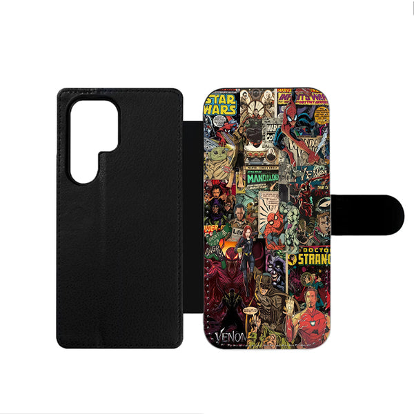 Marvel Superheroes Comic Samsung Wallet Case