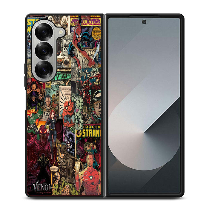 Marvel Superheroes Comic Samsung Z Fold 6 Case