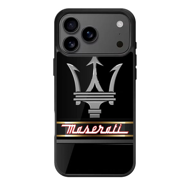 Maserati Logo Black iPhone 17 Case