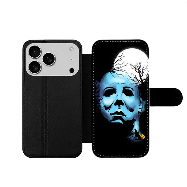 Michael Myers Face iPhone 17 Wallet Case
