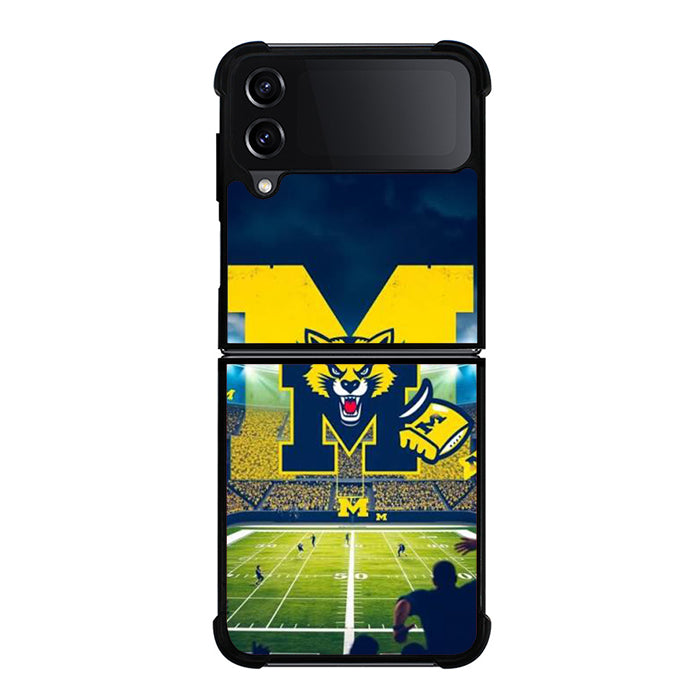 Michigan Wolverines Stadium Samsung Z Flip 4 Case