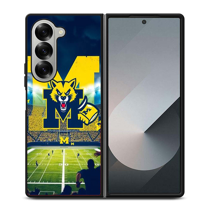 Michigan Wolverines Stadium Samsung Z Fold 6 Case