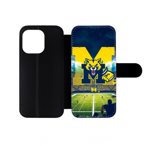 Michigan Wolverines Stadium iPhone Wallet Case