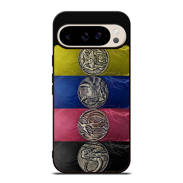 Mighty Morphin Blue Power Ranger Collage Google Pixel 9 Case