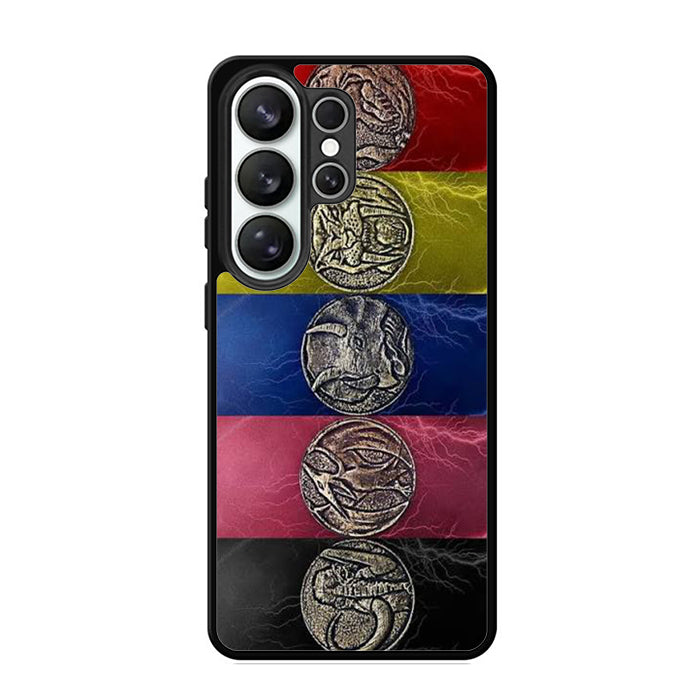 Mighty Morphin Blue Power Ranger Collage Samsung S26 Case