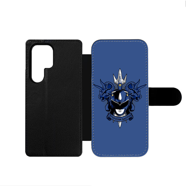Mighty Morphin Blue Power Ranger Samsung Wallet Case