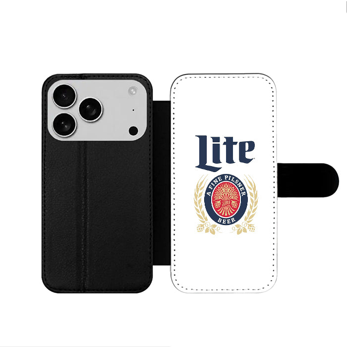 Miler Lite Beer Can iPhone 17 Wallet Case