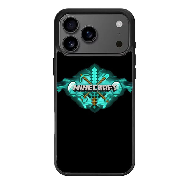 Minecaft Black Logo iPhone 17 Case