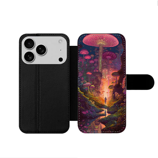 Mushroom Forest Fantasy iPhone 17 Wallet Case