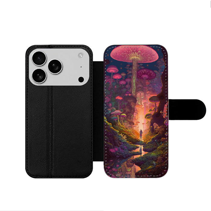 Mushroom Forest Fantasy iPhone 17 Wallet Case