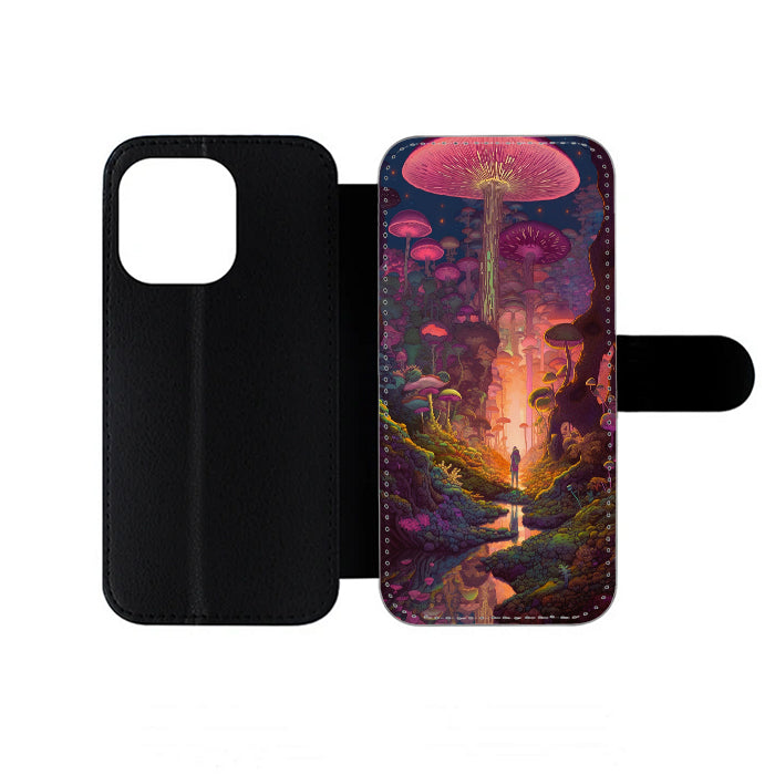 Mushroom Forest Fantasy iPhone Wallet Case