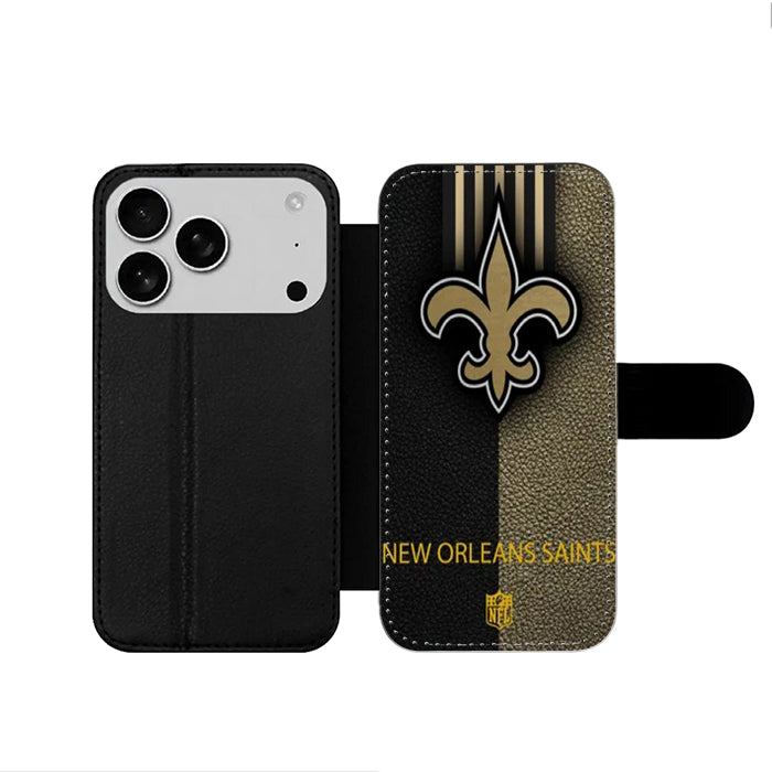 New Orleans Saints iPhone 17 Wallet Case