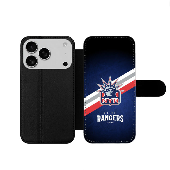 New York Rangers Nhl iPhone 17 Wallet Case