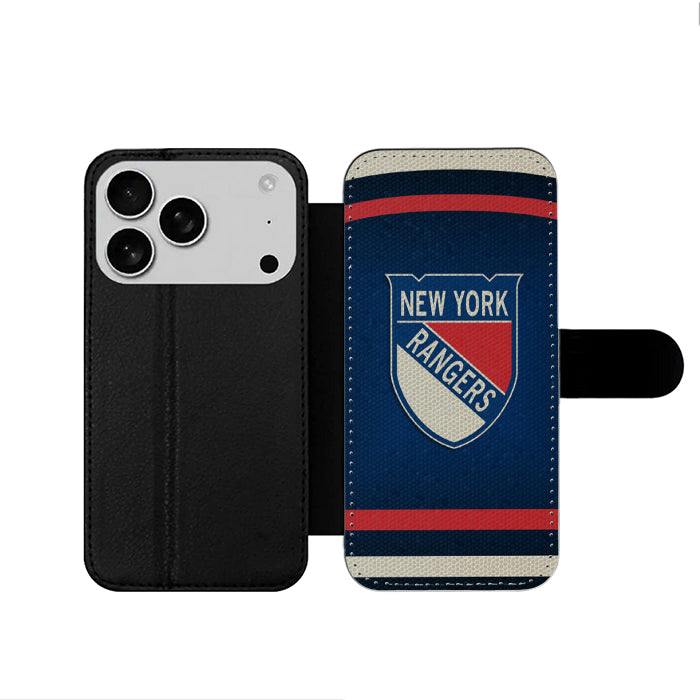 New York Rangers Winter Classic Logo iPhone 17 Wallet Case