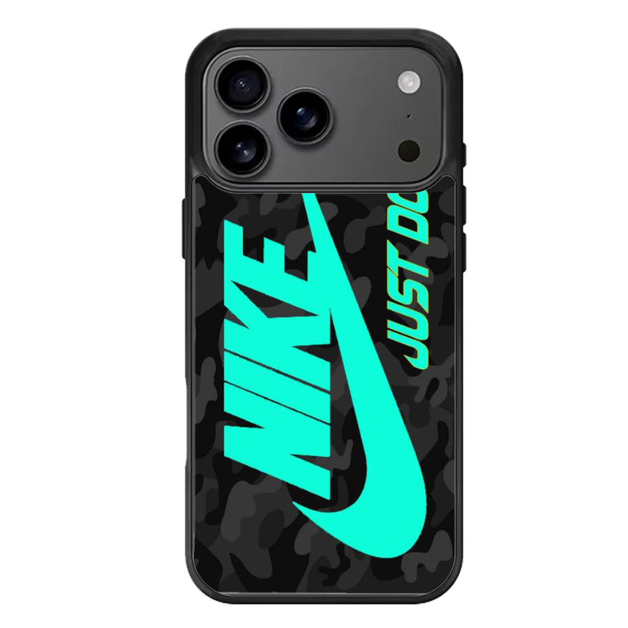 Nike Just Do It Mint Camo iPhone 17 Case