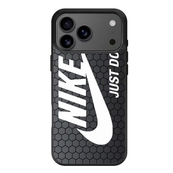 Nike Just Do It White Hexagon iPhone 17 Case