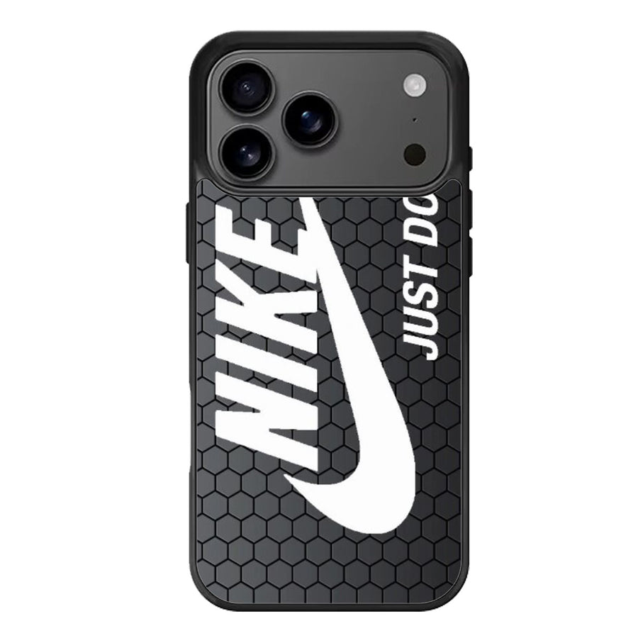 Nike Just Do It White Hexagon iPhone 17 Case