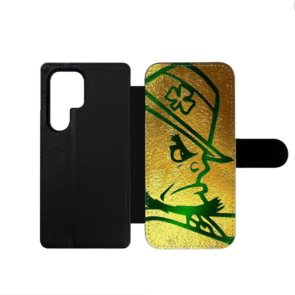 Notre Dame Irish Gold Face Samsung Wallet Case