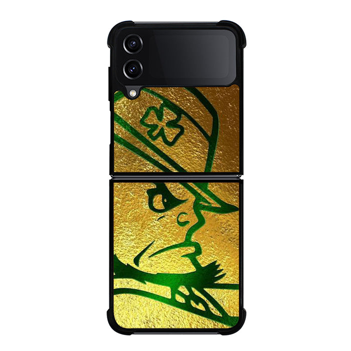 Notre Dame Irish Gold Face Samsung Z Flip 4 Case