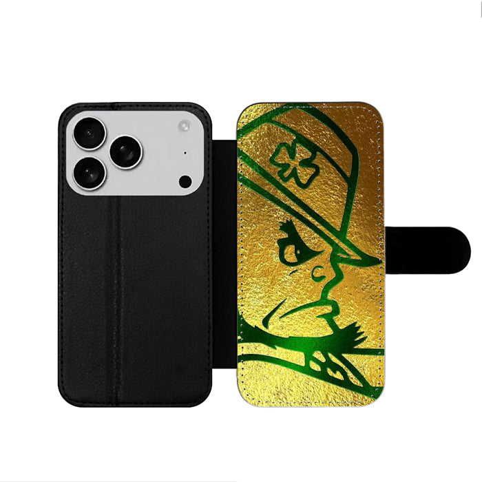 Notre Dame Irish Gold Face iPhone 17 Wallet Case