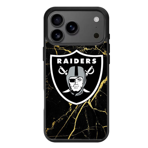 Oakland Raiders Marble iPhone 17 Case