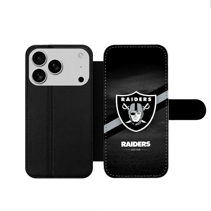 Oakland Raiders iPhone 17 Wallet Case