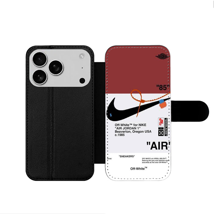 Off White Nike 85 iPhone 17 Wallet Case