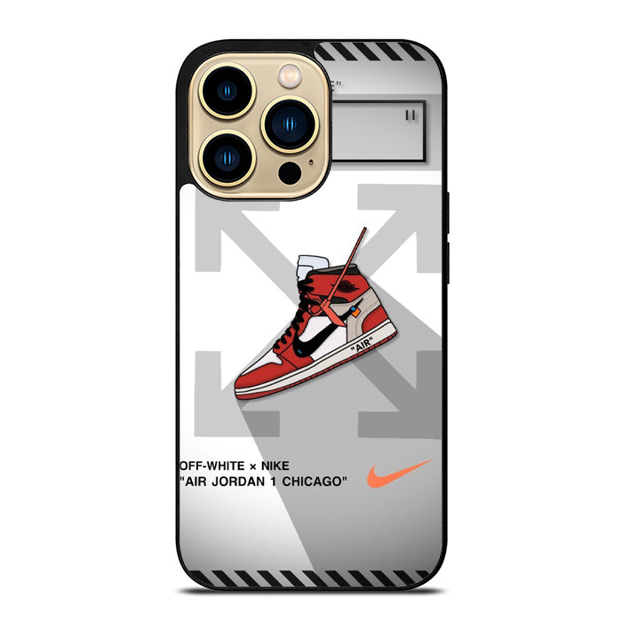 Off White Nike Air Jordan 1 Chicago iPhone 15 Case