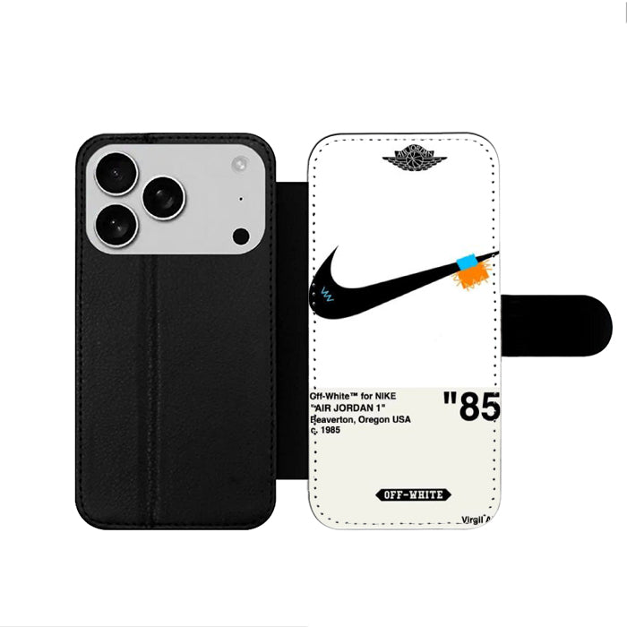 Off White Nike Air Jordan iPhone 17 Wallet Case