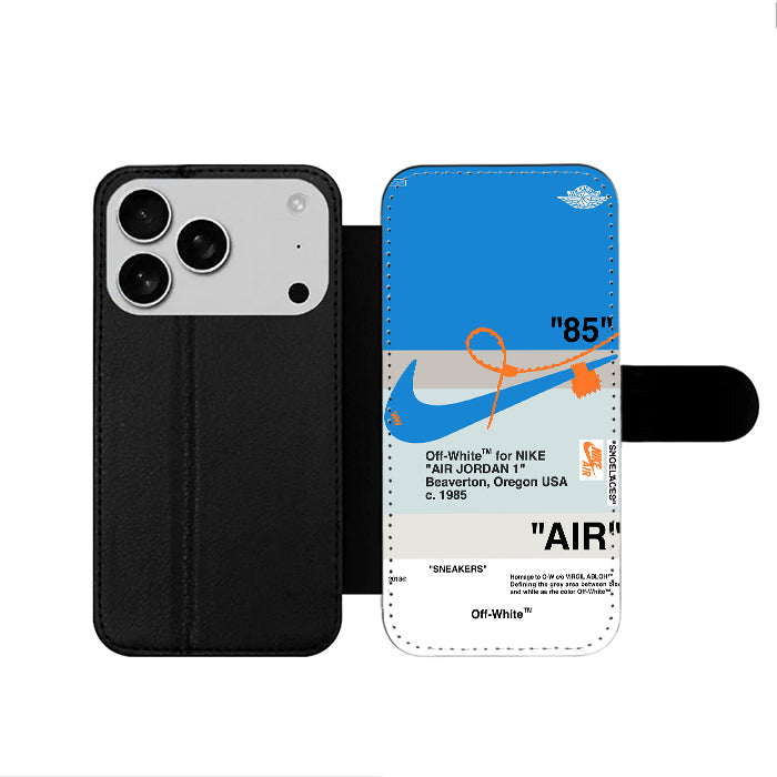 Off White Nike Jordan iPhone 17 Wallet Case