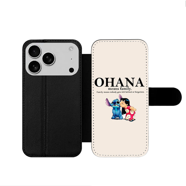 Ohana Lilo Stitch Family iPhone 17 Wallet Case