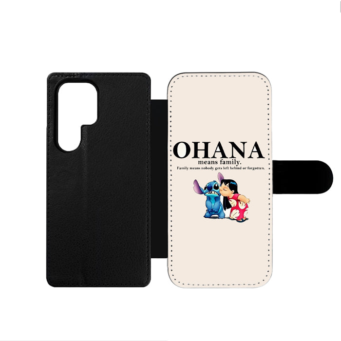 Ohana Lilo Stitch Family Samsung Wallet Case