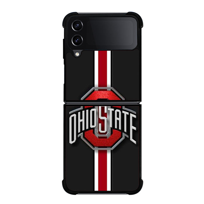 Ohio State Football Stripe Samsung Z Flip 4 Case