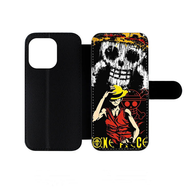 One Piece Luffy Skull iPhone Wallet Case