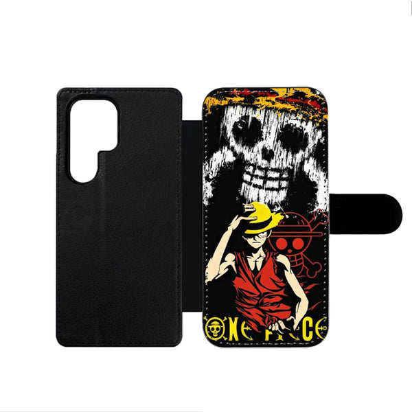 One Piece Luffy Skull Samsung Wallet Case