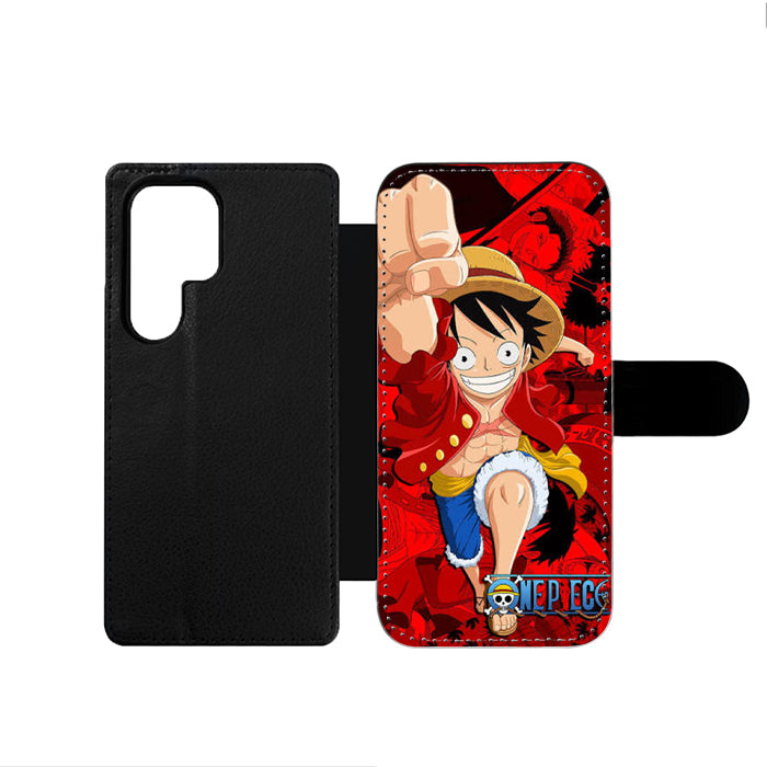 One Piece Luffy Smile Samsung Wallet Case