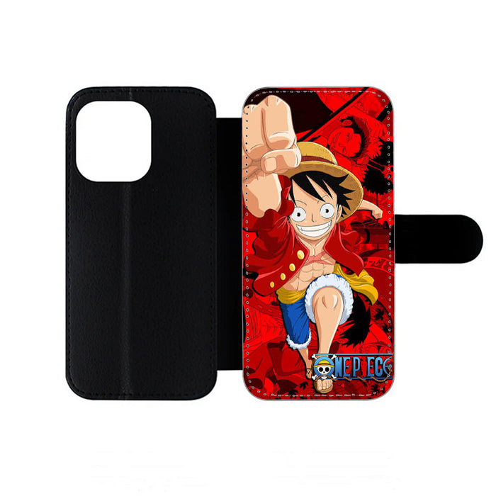 One Piece Luffy Smile iPhone Wallet Case