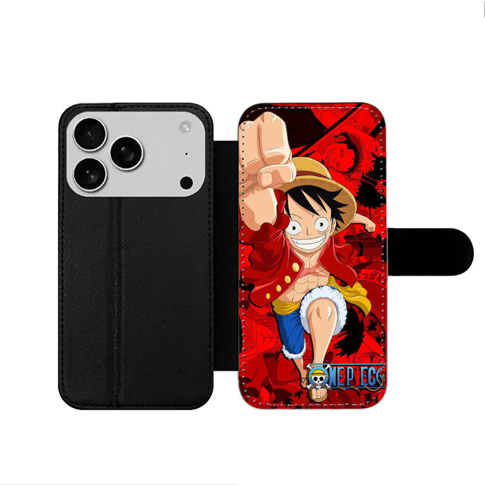 One Piece Luffy Smile iPhone 17 Wallet Case
