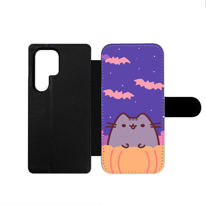 Pusheen Pumpkin Halloween Samsung Wallet Case