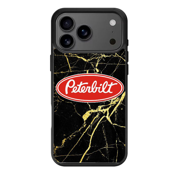Peterbilt Black Marble iPhone 17 Case