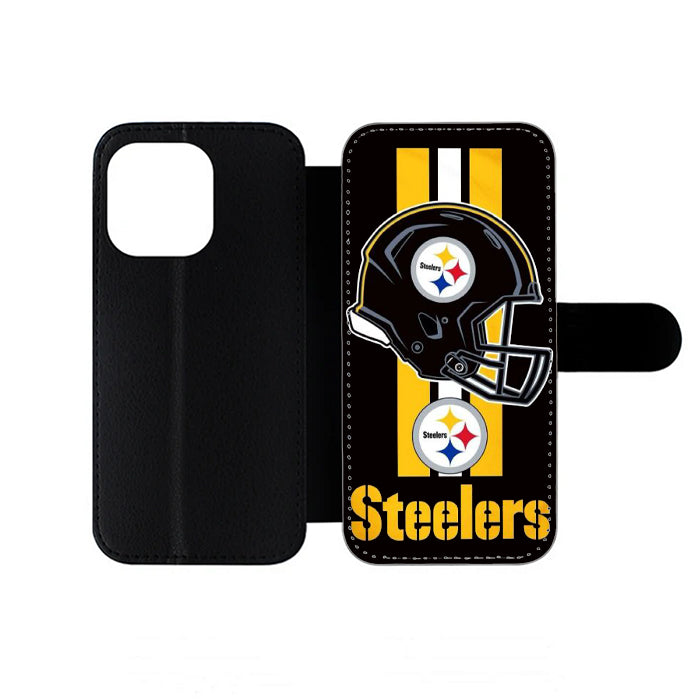 Pittsburgh Steelers Helmet Logo iPhone Wallet Case