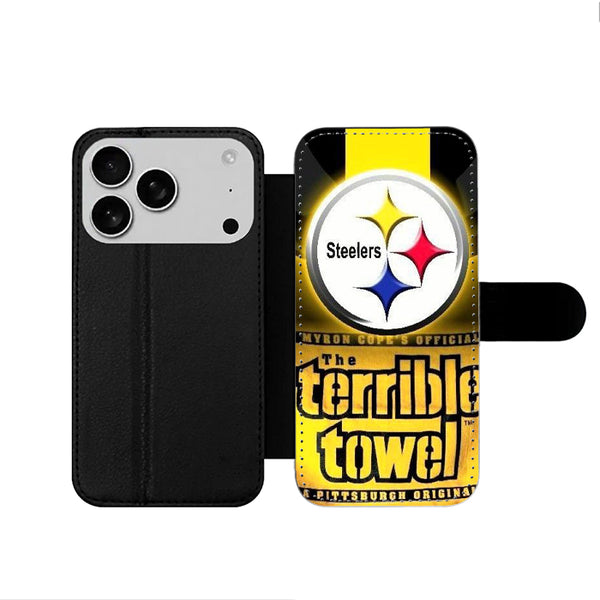 Pittsburgh Steelers Towel iPhone 17 Wallet Case