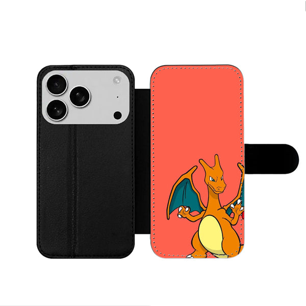 Pokemon Charizard Cute iPhone 17 Wallet Case
