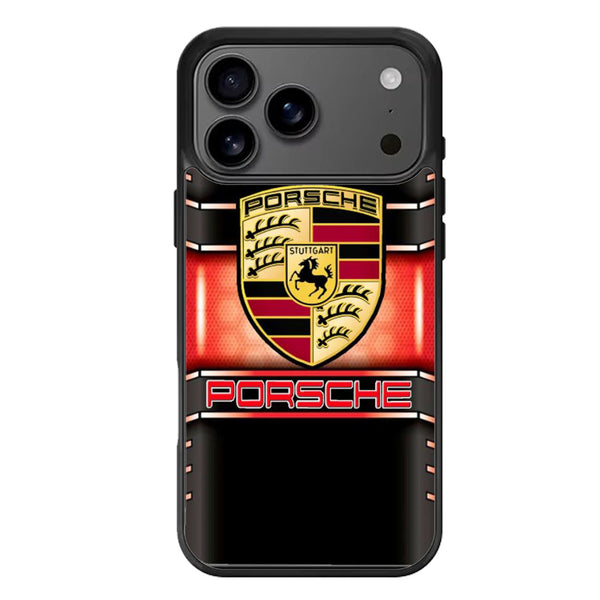 Porsche Black Logo iPhone 17 Case